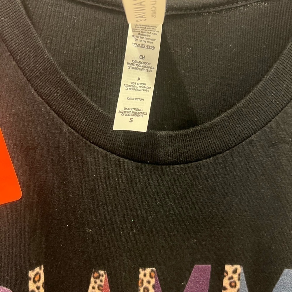 Bella Canvas GLAMMA Short Sleeve Graphic T-shirt Tee Black Size Small Unisex NWT - Picture 8 of 9